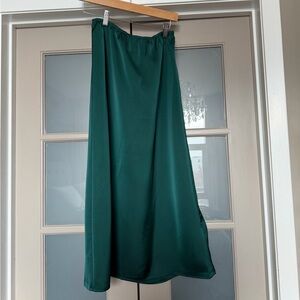 Another Love Deep Teal A-Line Skirt